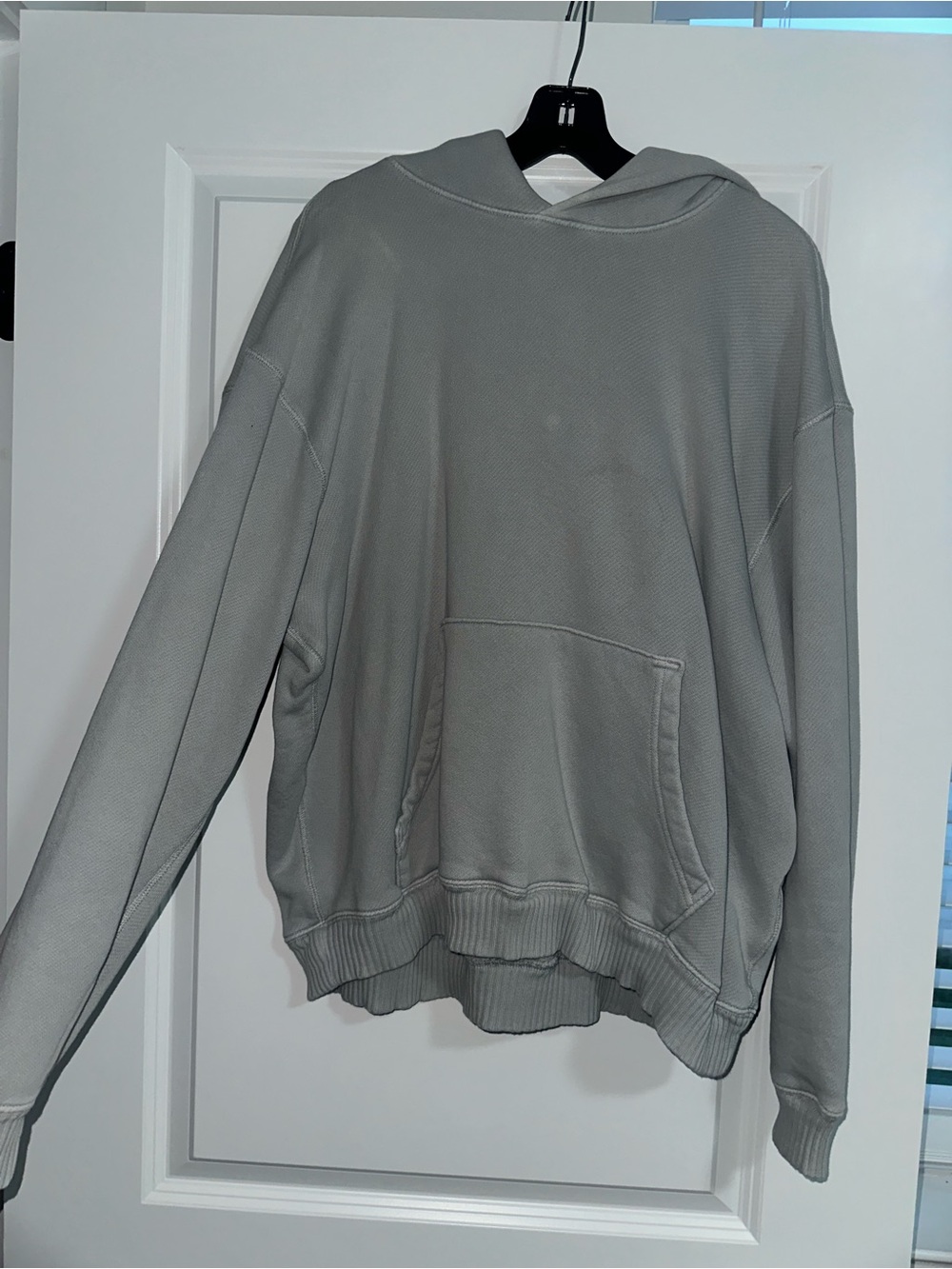 ELWOOD Oversized and Light blue Gray Hoodie with Kangaroo Pocket